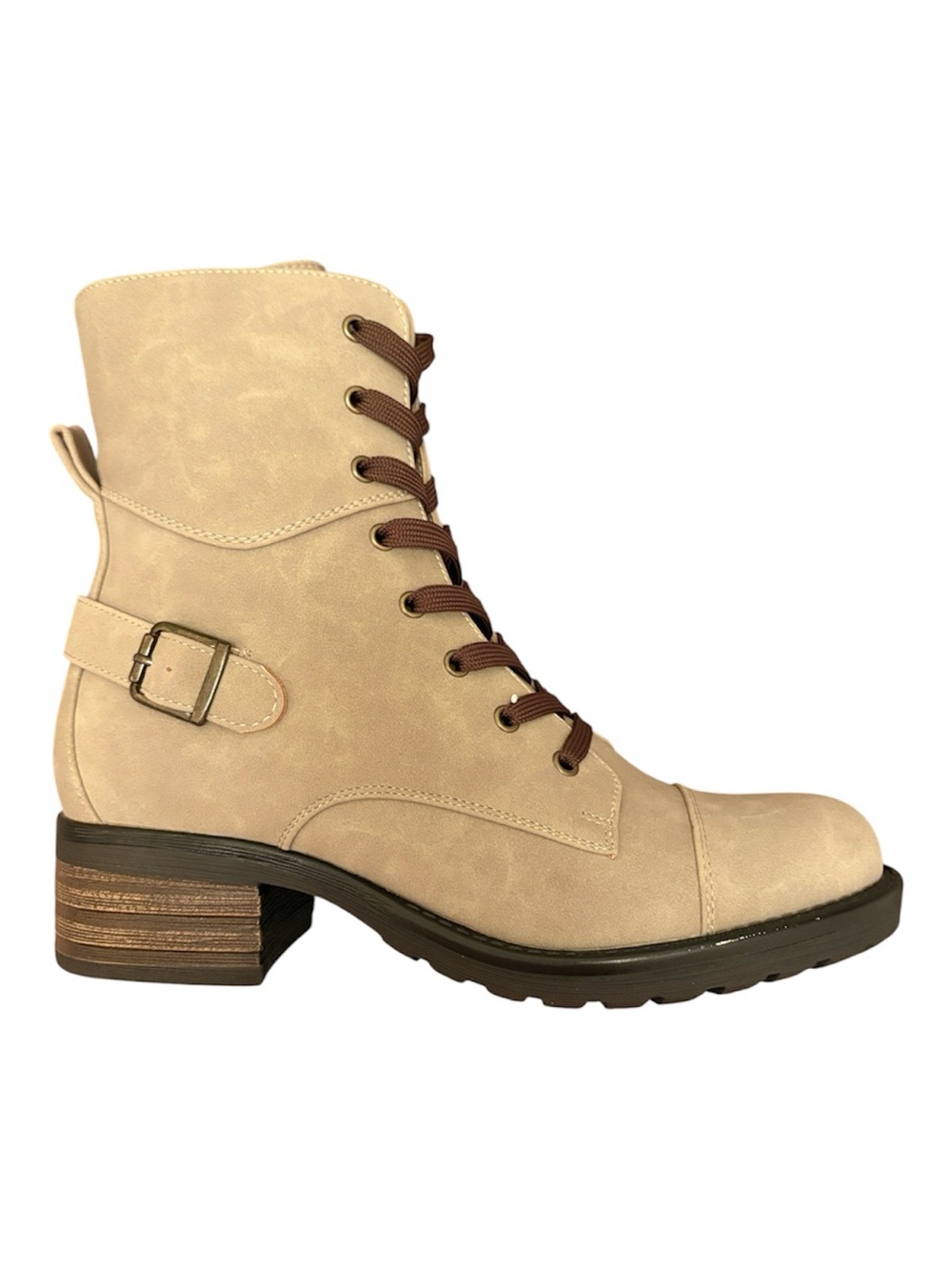 Indigo Rd. Jovanie medium gray zip up lace up combat boots